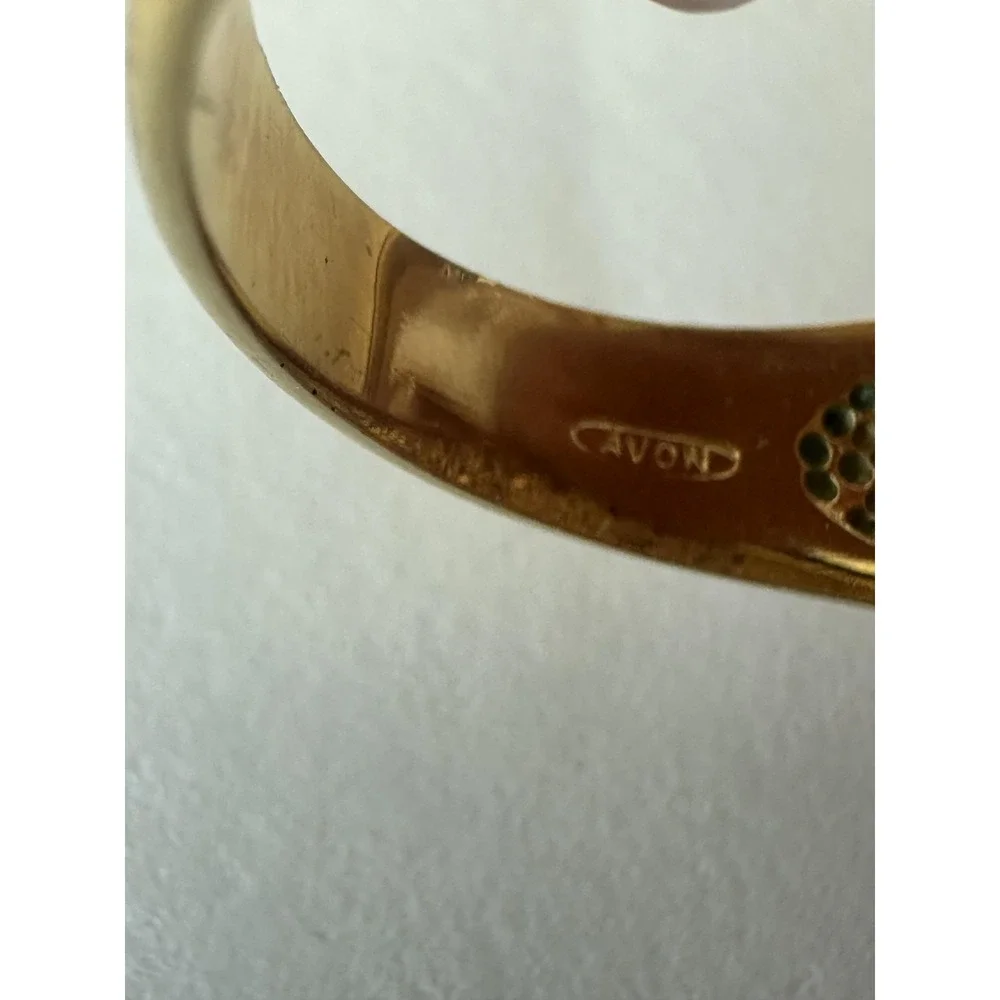 Vintage Silver Filigree & Gold Tone Signed AVON RJ Graziano Ring Sz 11 Statement